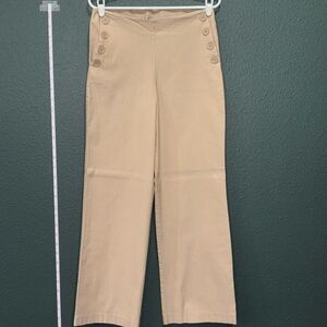 Versona Beige Stretch Trousers